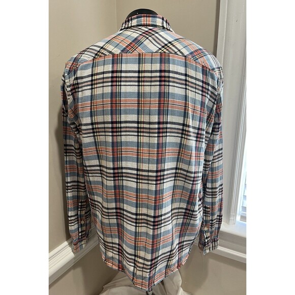 Patagonia Men’s Organic Cotton Plaid Button Front Shirt Med Long Sleeve Grunge - Picture 5 of 12